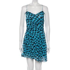 Blue Patterned Women's Dress